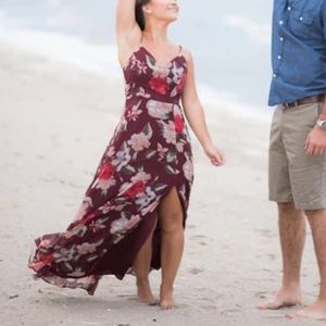 Lulus floral maxi dress. Size small